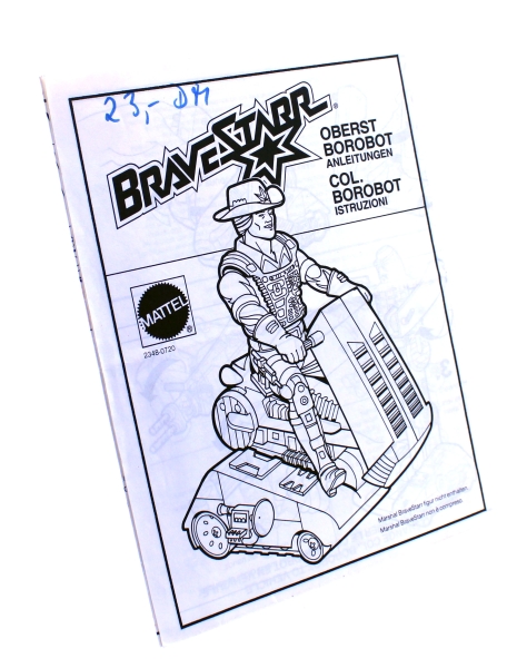 Bravestarr Instructions (Gebrauchsanleitung) "Oberst Borobot (Col. Borobot)" von Mattel